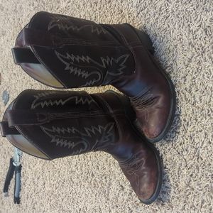 SAlE! Old West Cowgirl Boots Burgundy Size 4 youth size 6 womens